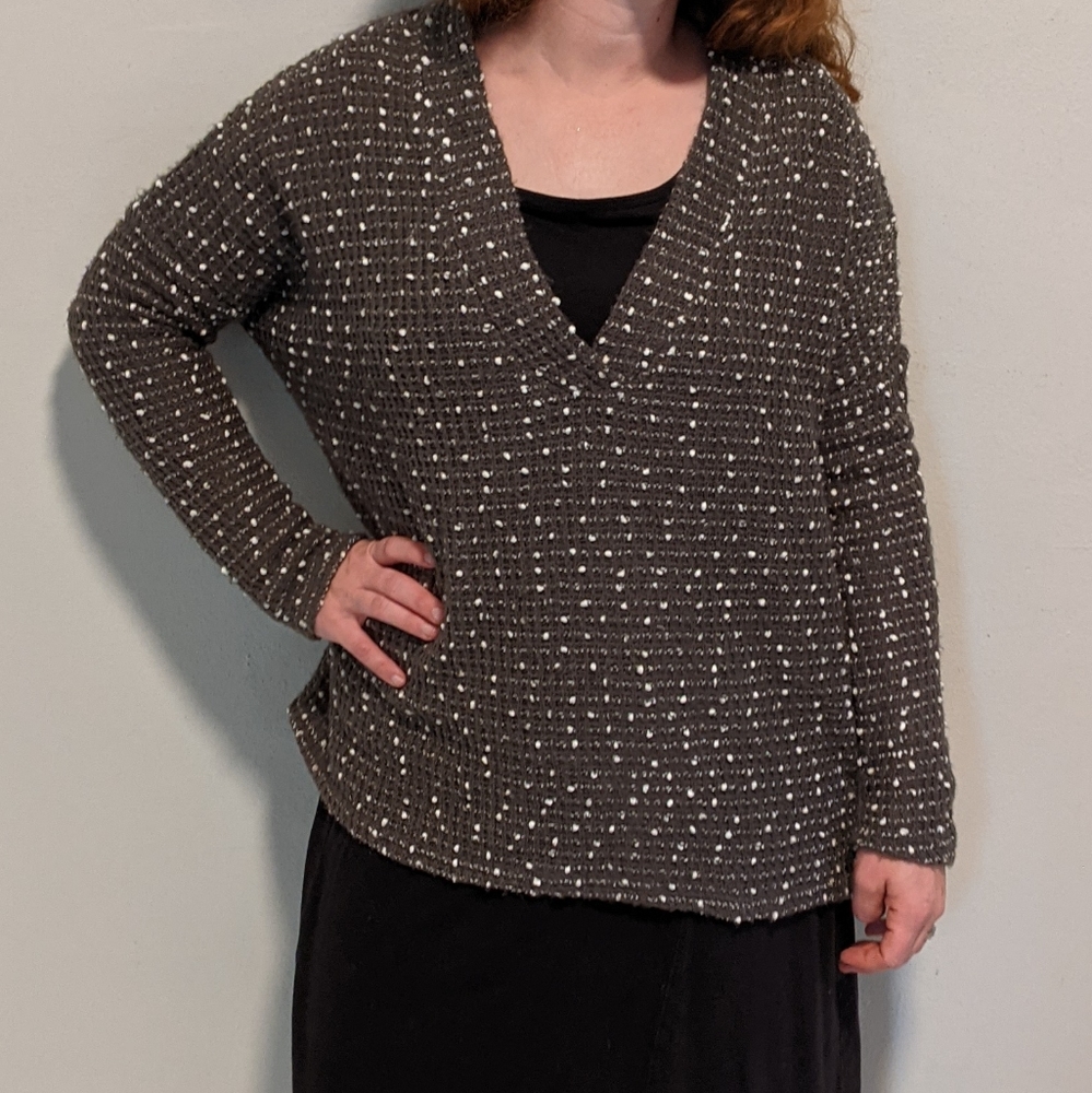 Oversized gray sweater